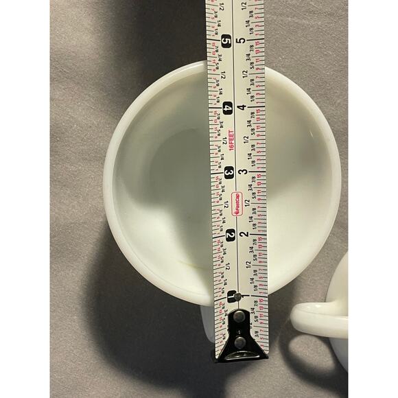 Vintage Corning 8oz. PYREX set/2 coffee tea mugs with burgundy rose design - Picture 4 of 9